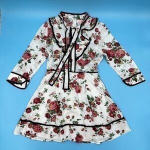 Re:Named Long-Sleeve Floral Dress